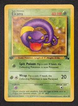 Ekans - 1st Edition - 46/62 Fossil - LP - Pokemon TCG - Image 3
