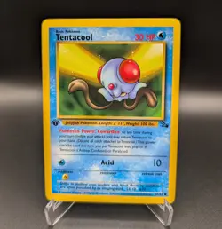 Tentacool - 1st Edition - 56/62 Fossil - LP - Pokemon TCG WOTC - Image 1