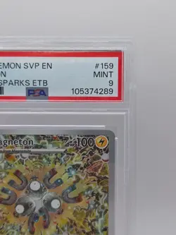 2024 Pokemon SVP EN Magneton #159 PSA 9 Mint - Surging Sparks ETB Promo - Image 3