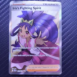 Pokemon TCG SV09: Journey Together #180/159 Iris's Fighting Spirit NM - Image 1