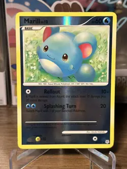 Pokemon Marill 88/130 Diamond & Pearl Reverse Holo Basic 60 HP Common LP/NM - Image 1
