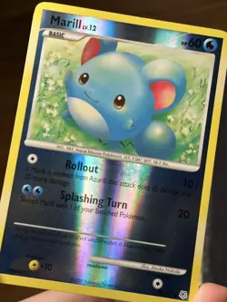 Pokemon Marill 88/130 Diamond & Pearl Reverse Holo Basic 60 HP Common LP/NM - Image 3