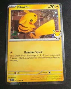 Pokemon Tcg Pikachu 051/162 Pokemon Day 2026 Promo Stamped - Image 1