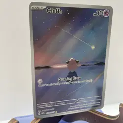 Pokemon TCG Cleffa Full Art Holo Card Obsidian Flames Illustration Rare 202/197 - Image 3