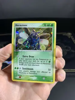 Pokemon Card Ex Hidden Legends Heracross 7/101 2004 Non Reverse Holo NM - Image 2