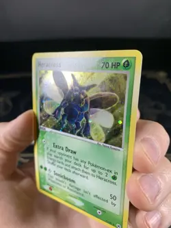 Pokemon Card Ex Hidden Legends Heracross 7/101 2004 Non Reverse Holo NM - Image 3