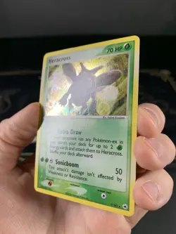 Pokemon Card Ex Hidden Legends Heracross 7/101 2004 Non Reverse Holo NM - Image 4