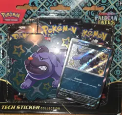 Pokemon TCG Paldean Fates Tech Sticker Collection - Maschiff SEALED - Image 1
