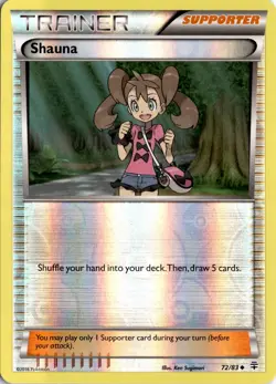 Shauna 72/83 Reverse Holo Generations Pokemon Card TCG - Image 1