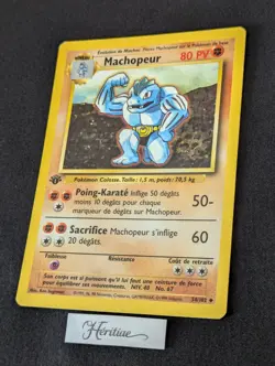 Carte Pokemon machopeur 34/102 Edition 1 Set de Base wizards Francais VF - SDB - Image 2