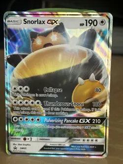 Pokemon Snorlax GX SM05 SM Full Art Promo Holo Card 2016 English - Image 1