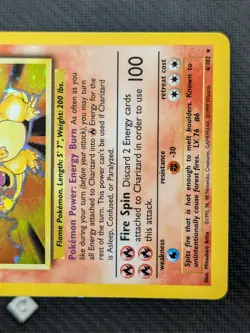 Charizard 4/102 - Base Set Unlimited Holo Rare Pokemon TCG LP - Image 5