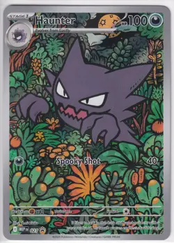 Pokemon TCG Haunter MEP 027 Full Art Black Star Promo Mega Evolution - Image 1