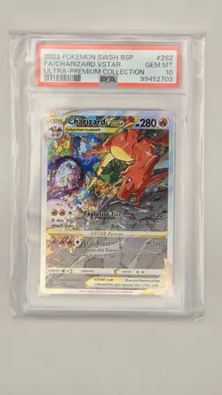 2022 POKEMON Sword and Shield Promo #SWSH262 CHARIZARD VSTAR PSA 10 - Image 1