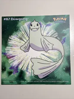 Vintage Pokemon 1999 Dewgong Nintendo Sticker New! - Image 1