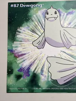 Vintage Pokemon 1999 Dewgong Nintendo Sticker New! - Image 2