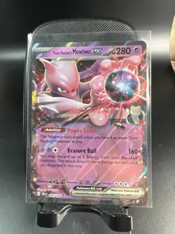 Pokemon TCG Team Rocket's Mewtwo Ex 081/182 Double Rare NM - Image 1