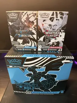 SEALED pokemon black bolt etb + booster bundles - Image 1