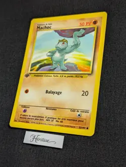 Carte Pokemon Machoc 52/102 Edition 1 Set de Base wizards Francais VF - SDB - Image 2