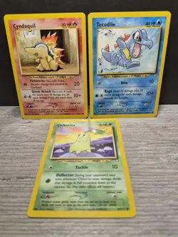 Pokemon Cyndaquil 57/111 Totodile Chikorita - NM - Neo Genesis 2000 Starters - Image 1