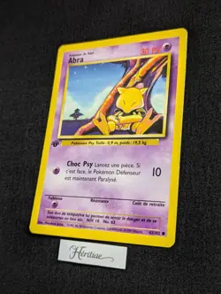 Carte Pokemon Abra 43/102 Edition 1 Set de Base wizards Francais VF - SDB - Image 2