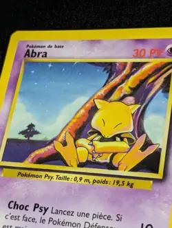 Carte Pokemon Abra 43/102 Edition 1 Set de Base wizards Francais VF - SDB - Image 3
