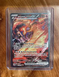 Team Rocket's Moltres ex 229/182 Sv10: Destined Rivals SIR Pokemon NM - Image 1