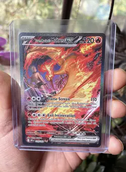 Team Rocket's Moltres ex 229/182 Sv10: Destined Rivals SIR Pokemon NM - Image 2