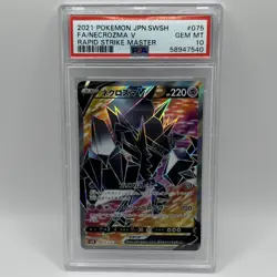 Pokemon Necrozma V Rapid Strike Master 2021 Japanese PSA 10 - Image 1