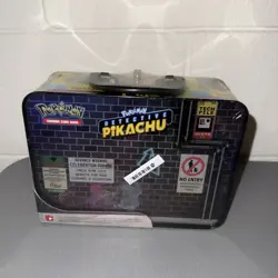 2019 Pokemon Detective Pikachu Treasure Chest Tin lunch box Sealed - Image 2