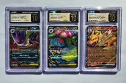 Pokemon Graded Lot Charizard, Venusaur, Gengar CGC 10 Pristine - Image 1