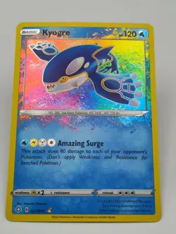 Pokemon TCG Kyogre 021/072 Holo Shining Fates Amazing Rare 2021 - Image 2