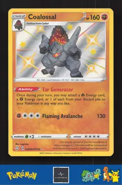 2021 Pokemon SWSH Shining Fates SV069/SV122 Coalossal - Image 1