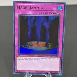 Yugioh 1x Magic Jammer Ultra Rare MRD-EN128 Metal Raiders 25th Edition NM - Image 1