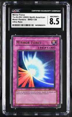 2002 North Am CGC 8.5 Mirror Force | Unlim MRD-138 | Ultra YuGiOh Metal Raiders - Image 1
