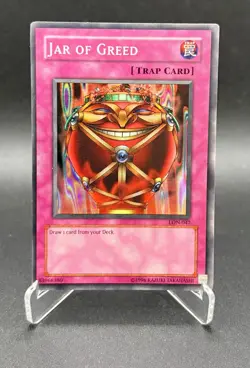 Jar of Greed LON-047 - Unlimited Super Rare Labyrinth of Nightmare YuGiOh! - MP - Image 1