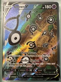 Unown V 2022 Pokemon SWSH Silver Tempest 177/195 Alt Art PSA 10 - Image 3