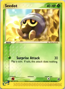 Seedot 76/100 Sandstorm Regular NM Pokemon TCG - Image 1