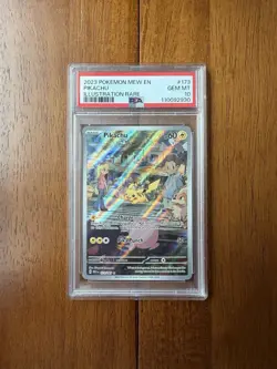 2023 Pokemon 151 Pikachu 173/165 Illustration Rare PSA 10 GEM MT - Image 1