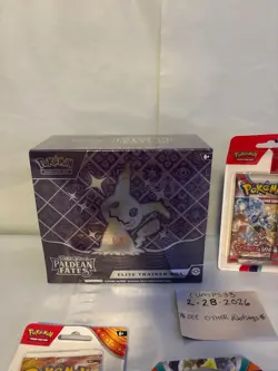 Pokemon Paldean Fates ETB Elite Trainer Box New Factory Sealed +Sleeves&blisters - Image 2
