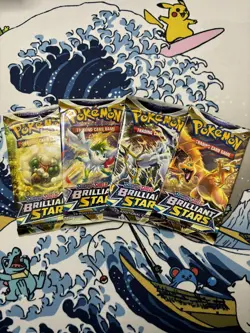 Pokemon Brilliant Stars Booster Packs (X4) - Art Set - New & Sealed 820650809965 - Image 1