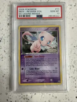 Pokemon Mew EX Legend Maker Reverse Holo Rare #10 PSA 10 Gem Mint - Image 1