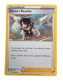 New: 2021 Pokemon TCG Zinnia's Resolve 164 Evolving Skies Regular Uncommon - Image 1