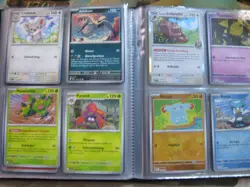 Pokemon Karten Sammlung mit Album gefullt mit 56 Holos + 50 Common+ Pikachu - Image 3