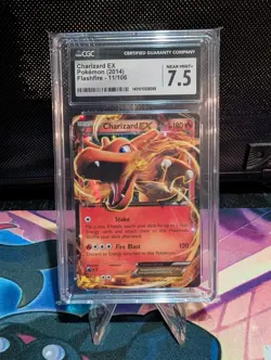 Pokemon Charizard EX 11/106 XY Flashfire Ultra Rare Holo CGC 7.5 - Image 1