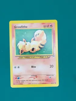 Growlithe 68/105 Non Holo from Pokemon Neo Destiny LP - Image 1
