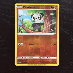 Pancham 072/159 Pokemon Crown Zenith Sword & Shield Reverse Holo Common NM - Image 1