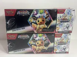 LOT OF 2 - Pokemon Prismatic Evolutions Surprise Box & Booster Bundle Sams Club - Image 1