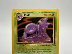 Muk 28/62 Fossil Unlimited Regular Rare Pokemon TCG MP/HP - Image 2