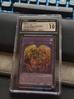 Yu-Gi-Oh TCG Millennium-Eyes Restrict 1st Edition Ultra Rare CGC 10 - Image 1